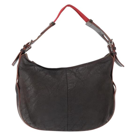 LOEWE Shoulder Bag Leather Brown Silver Auth 155631 - Picture 13 of 16